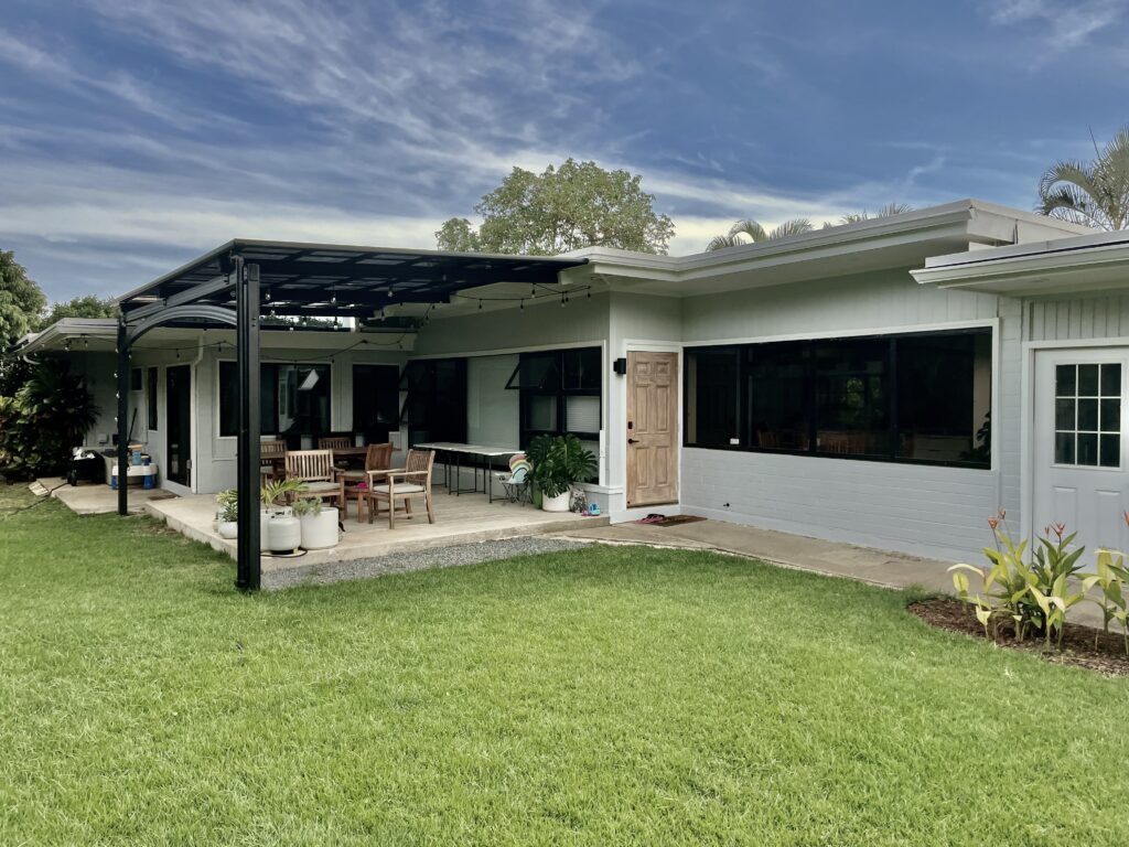 Patio cover wall