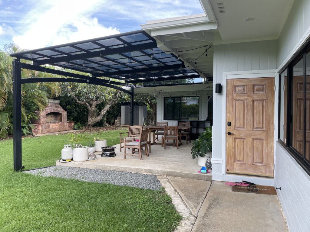 Patio cover wall