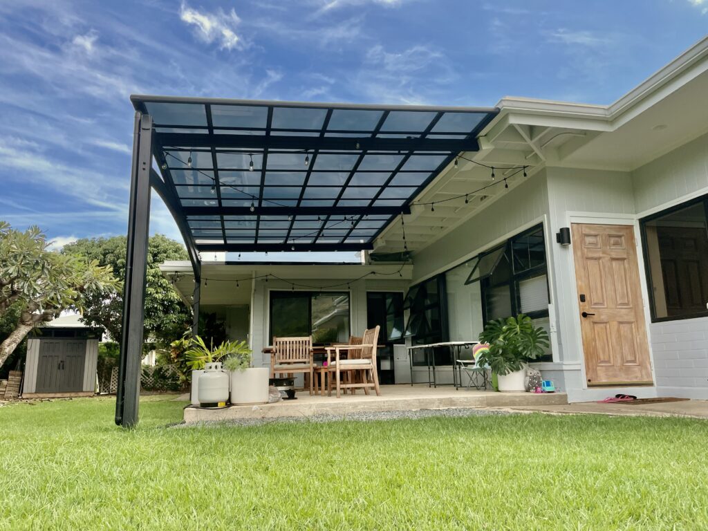 Patio cover wall