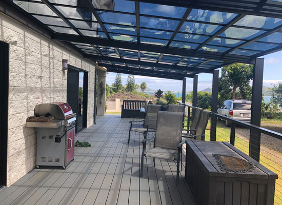 Black Custom Aluminum Patio Cover