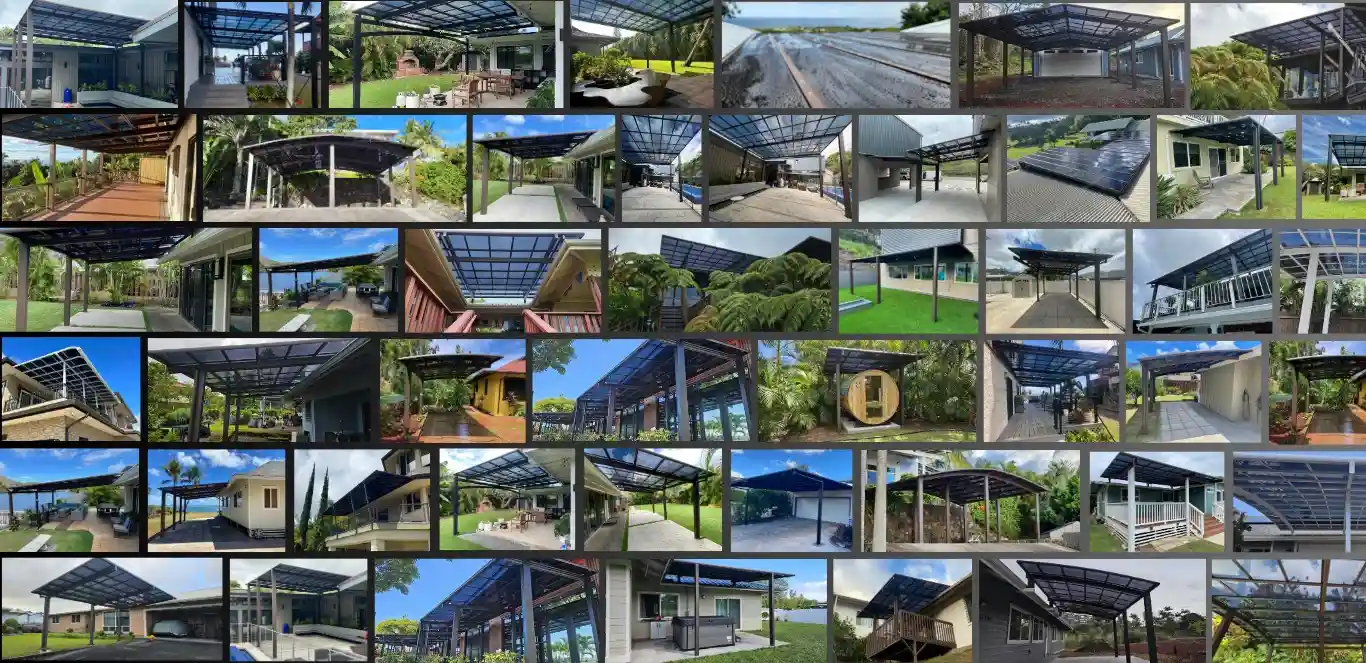 carports hawaii collage