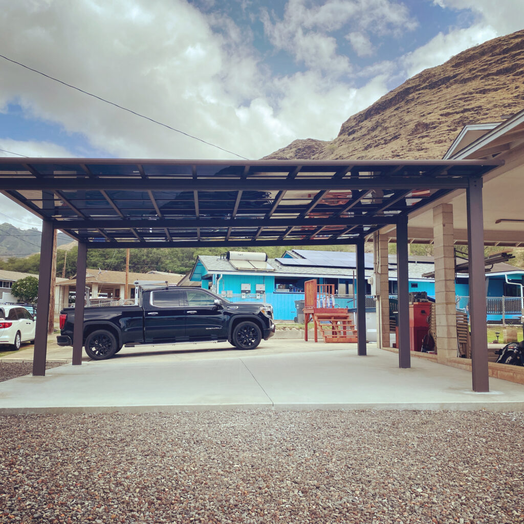 Double Double Carport by Carports Hawaii