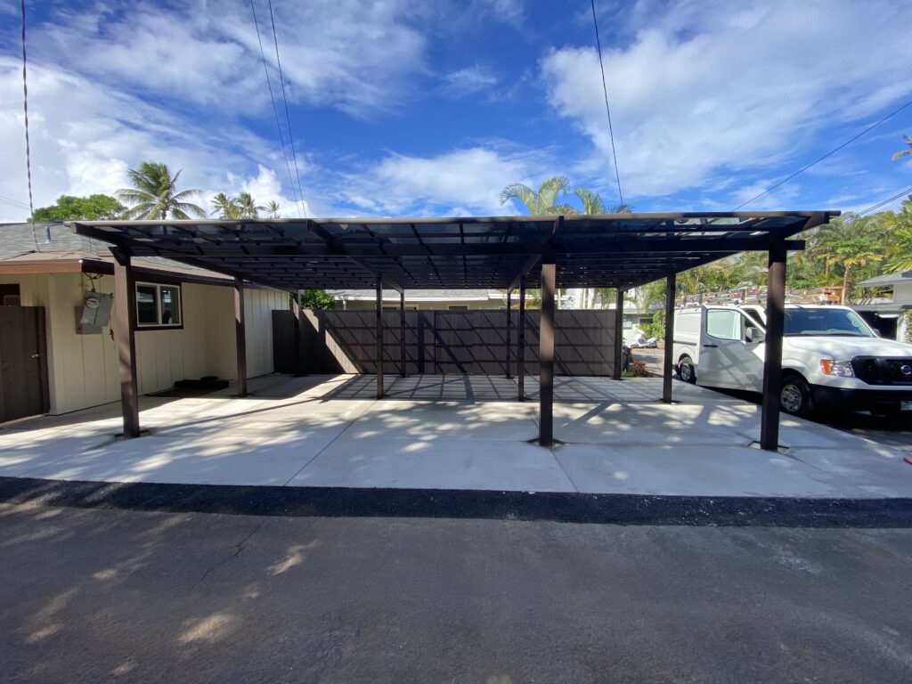 Double Carport by Carports Hawaii