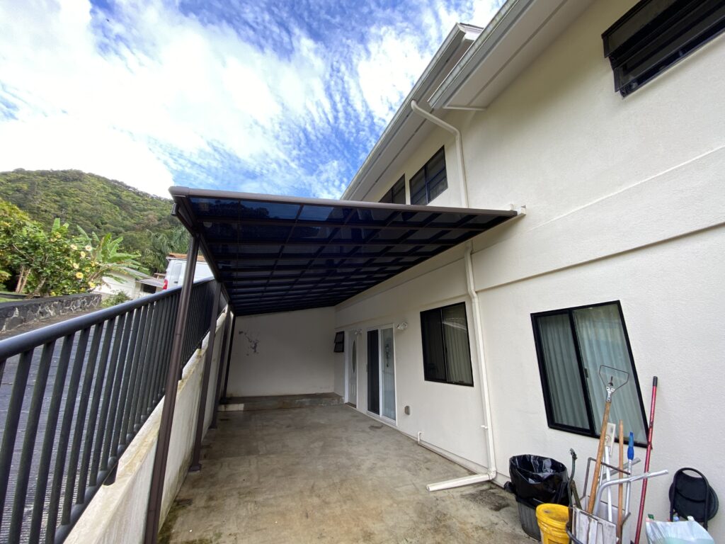 Patio cover wall