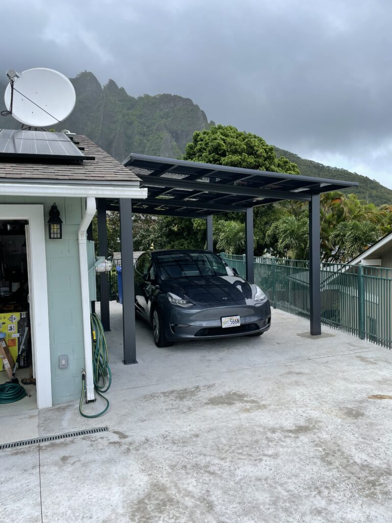 Single carport gazebo style