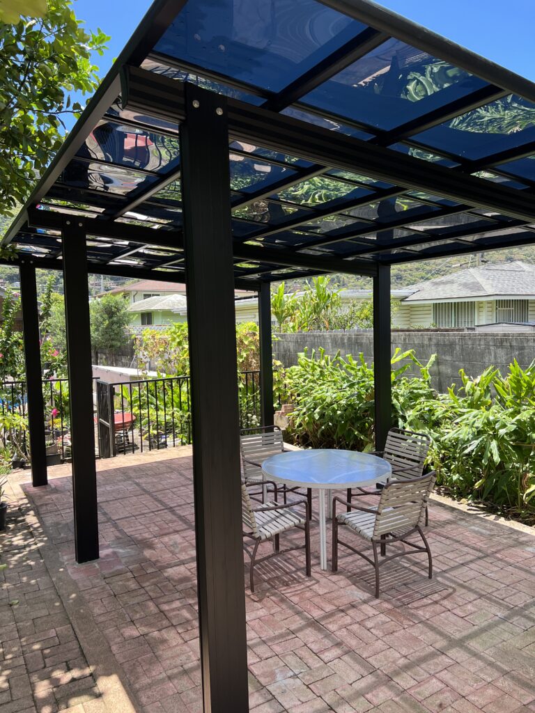 Single carport gazebo style