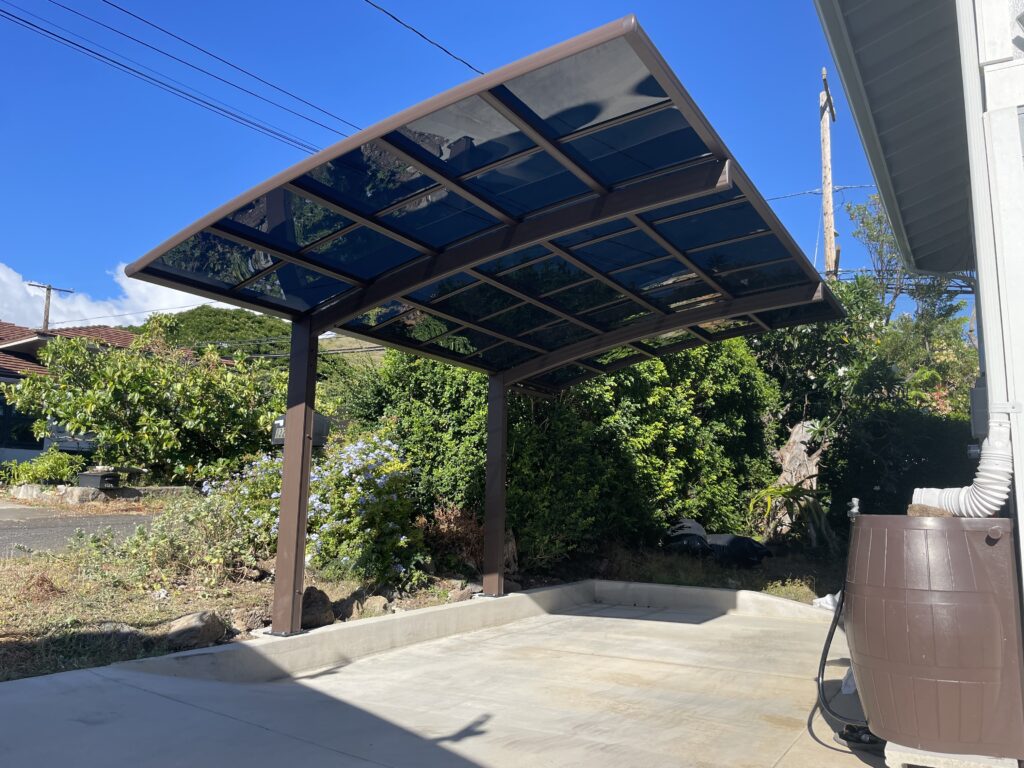 Single carport by CarportsHawaii