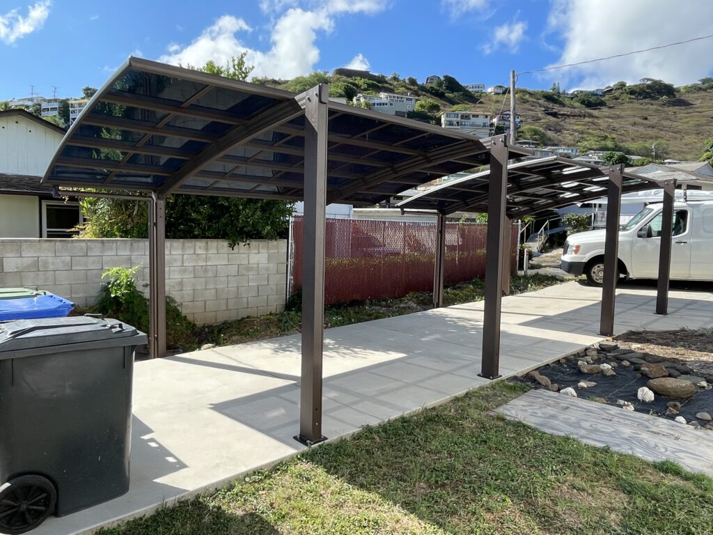 Single carport by CarportsHawaii