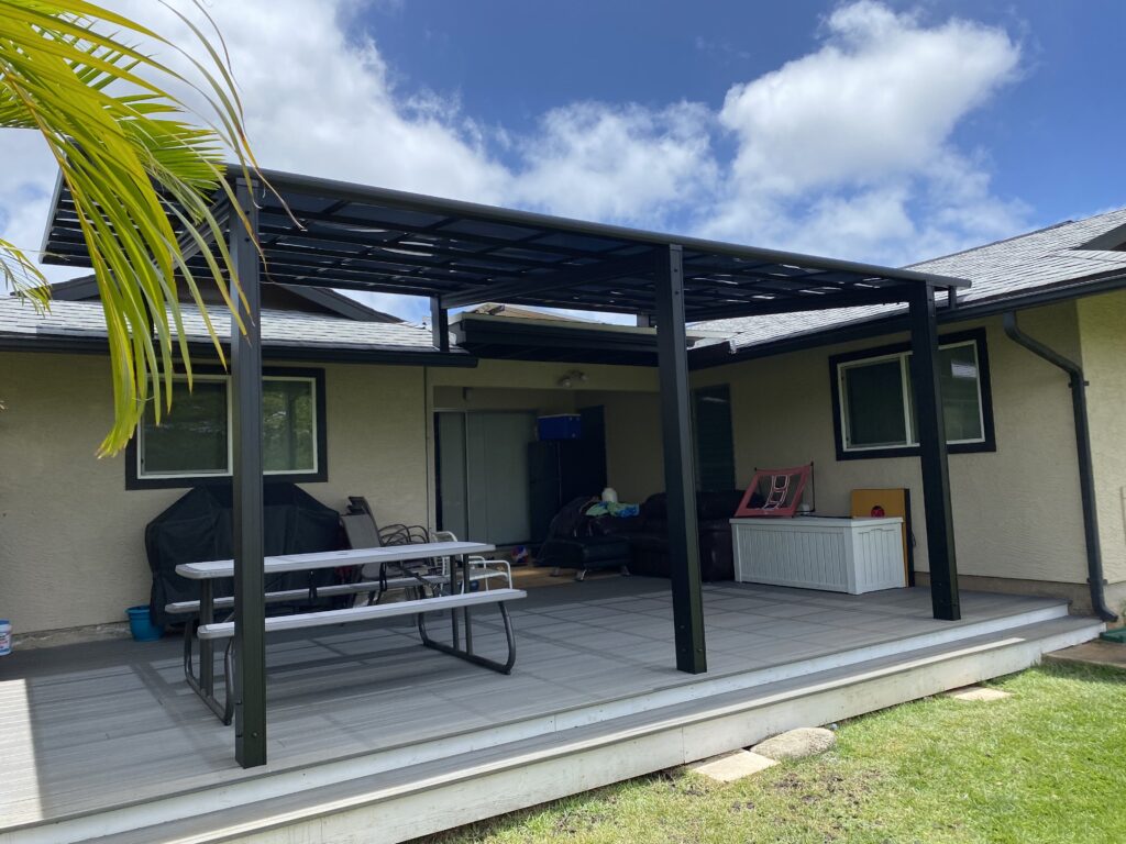 Patio cover L shape Patio Cover Deck