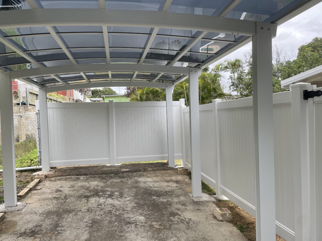 Single carport gazebo style