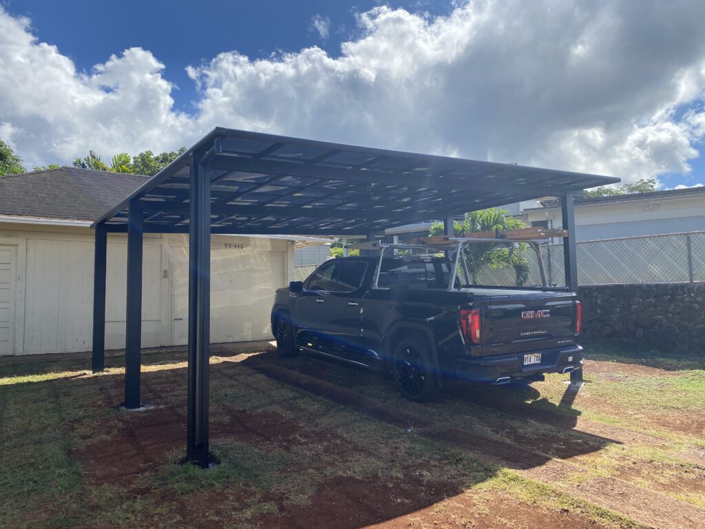 Double Carport by Carports Hawaii