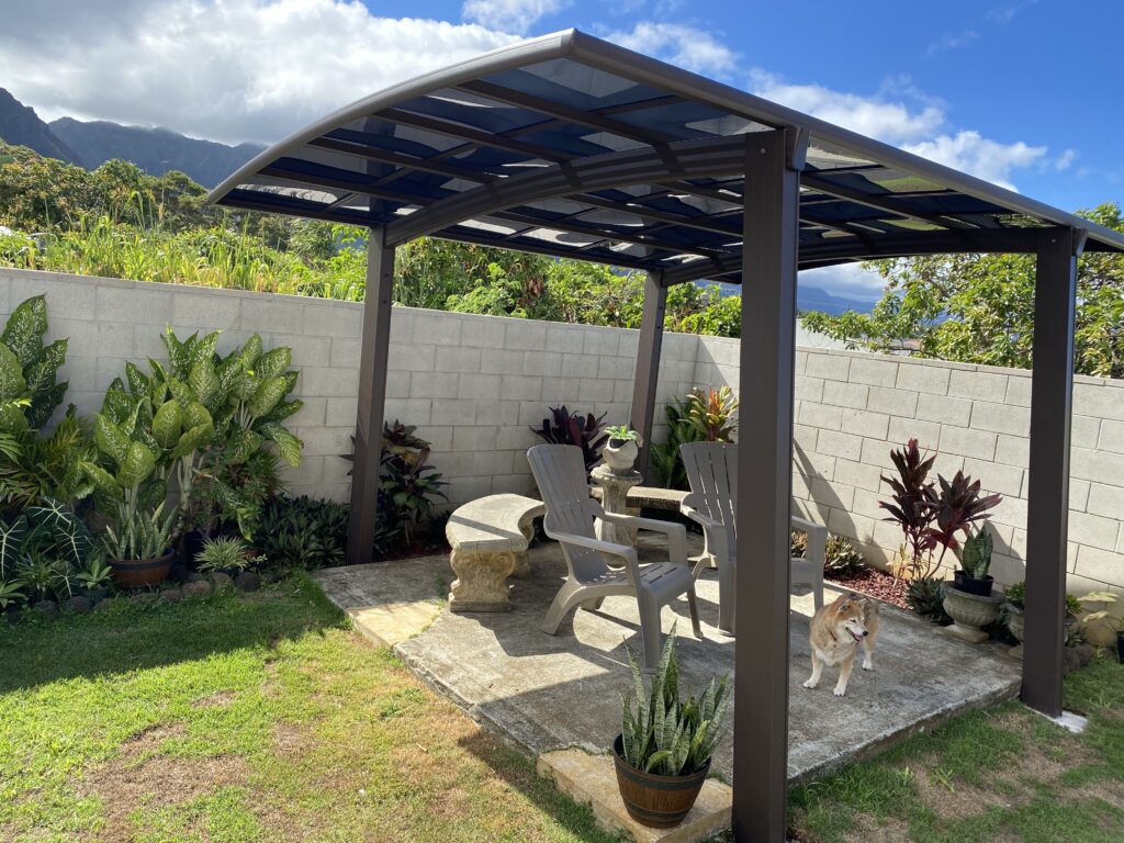 Single carport gazebo style