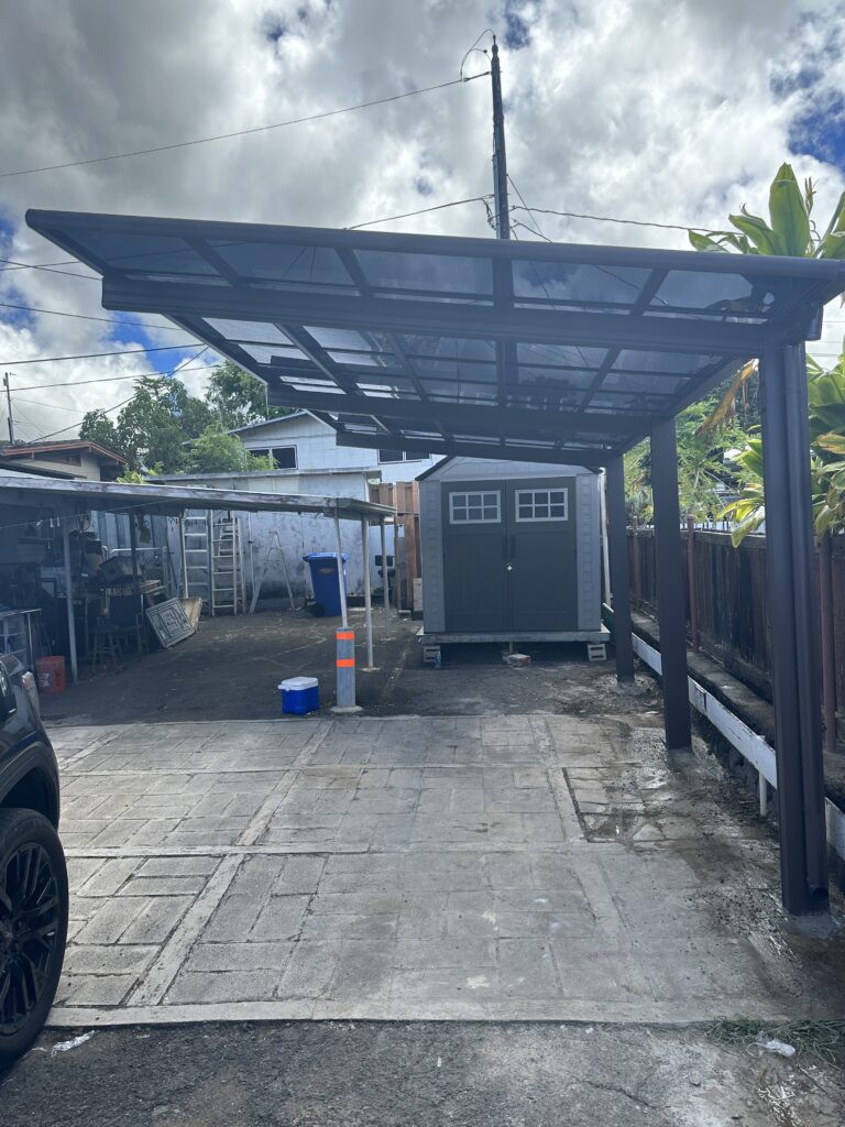 Single carport by CarportsHawaii