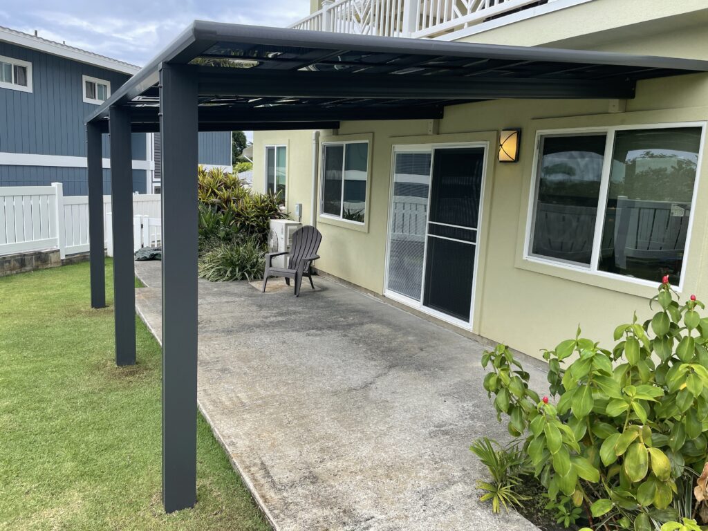 Patio cover wall